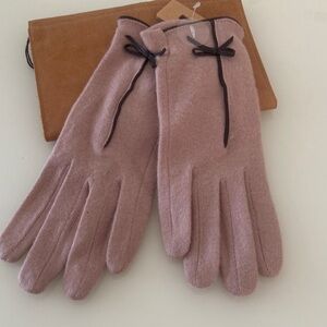 Anthropologie gloves Elegant Pink Wool Gloves